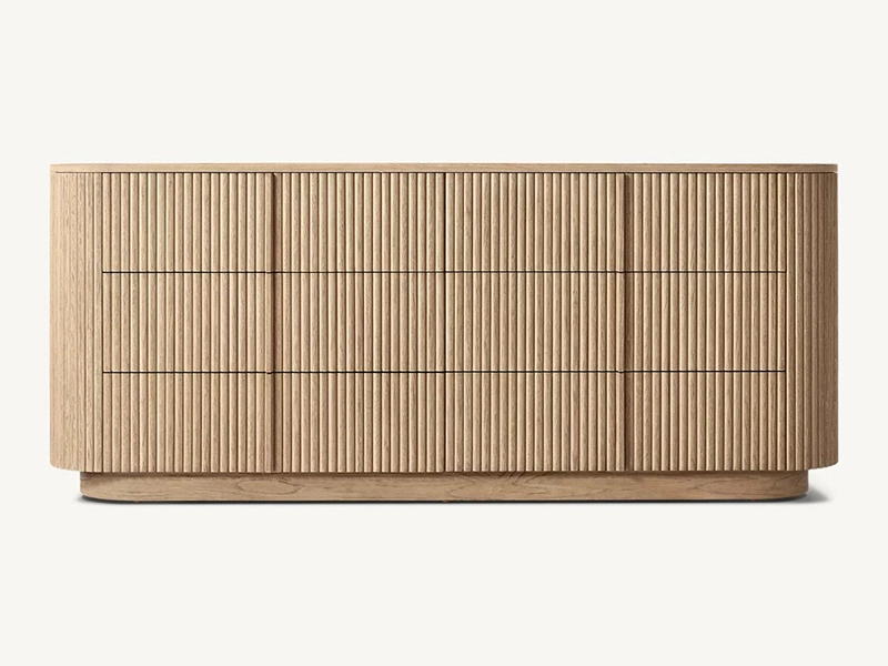 Oak Solid Wood Dresser Faddish Modern Style Bedroom Dresse 1