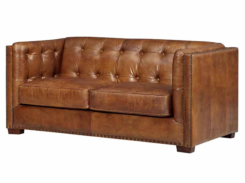 Cigar Tan Leather Sofa 1