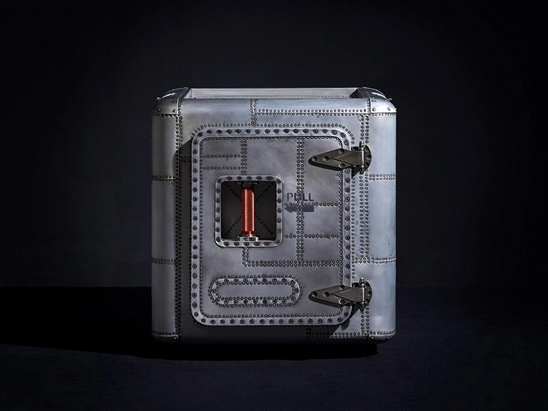 Faddish Metal Aluminium Sheet Side Cabinets Storage Cabinet Living Room 1