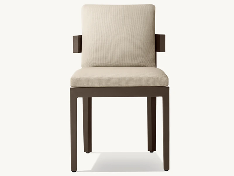 ALUMINUM DINING SIDE CHAIR 1