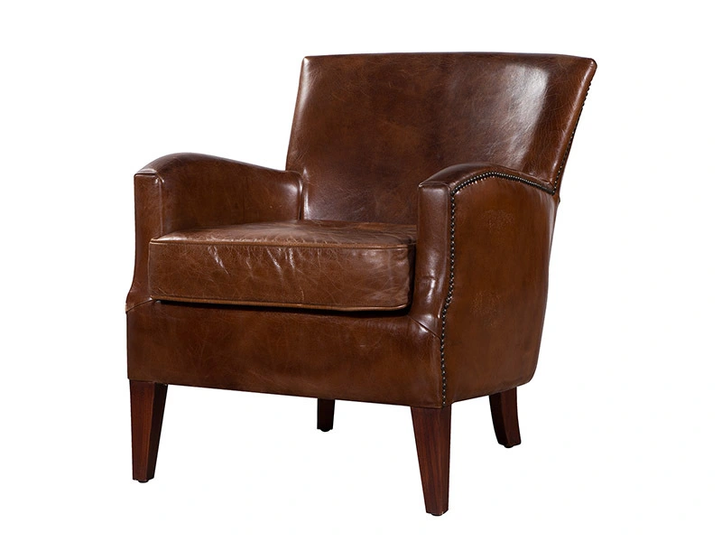 Vintage Old Leather Armchair 1