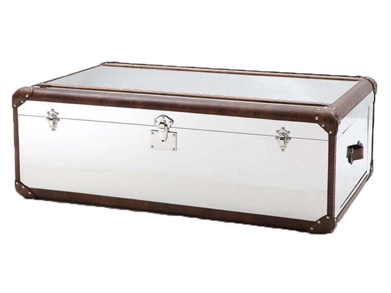 Aviator Shiny Steel Sofa Trunk 1