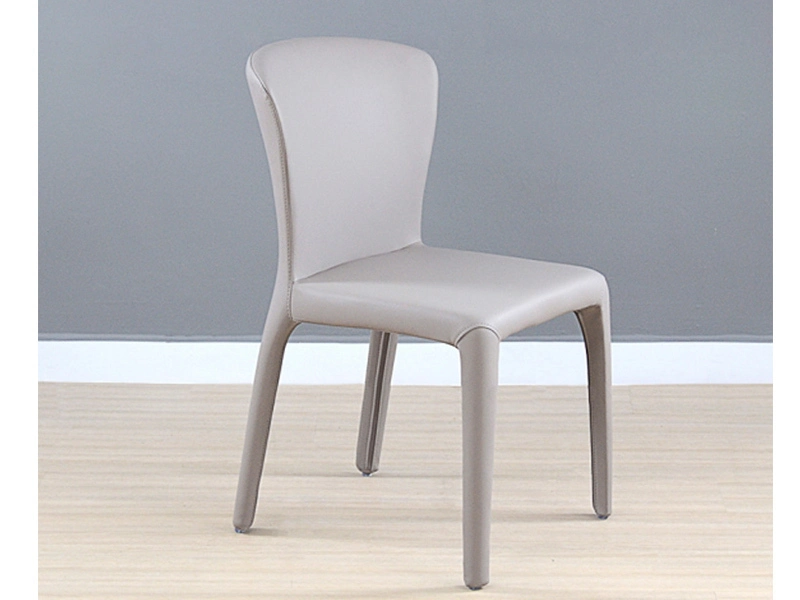 New Design Luxury Dinning Room Furniture Restaurant Modern Black PU Synthetic Leather Dining Chair 1