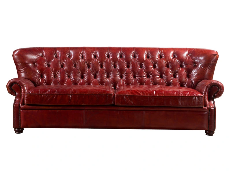 Wing Back Chesterfield Sofa Set 1
