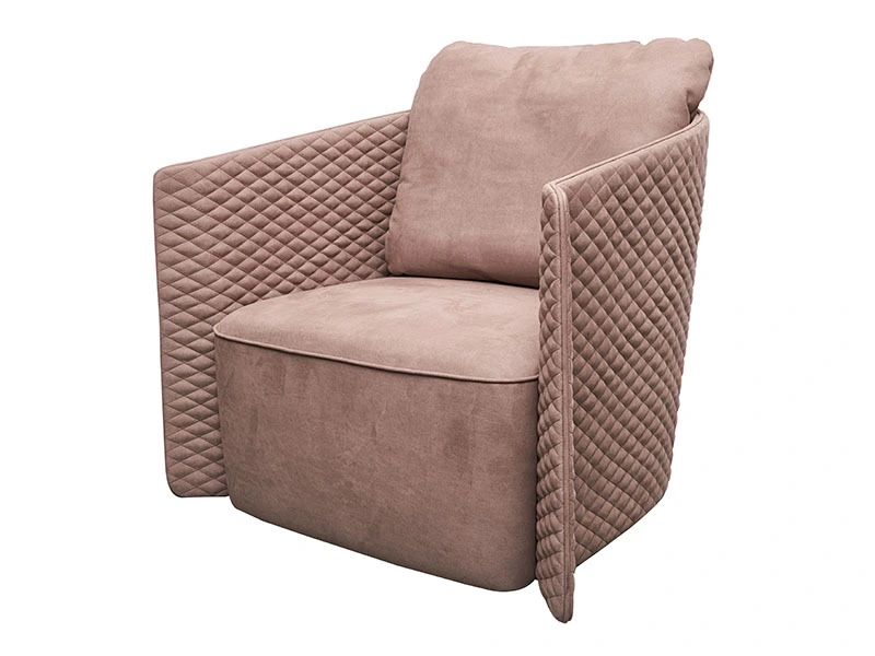 High Class Diamond Stitching Cover Leather Sofa 1