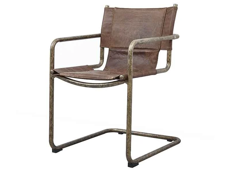 Vintage Leather Industrial Chair 1