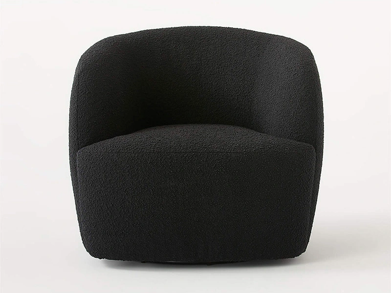 GWYNETH IVORY BOUCLE SWIVEL CHAIR BY GOOP 1