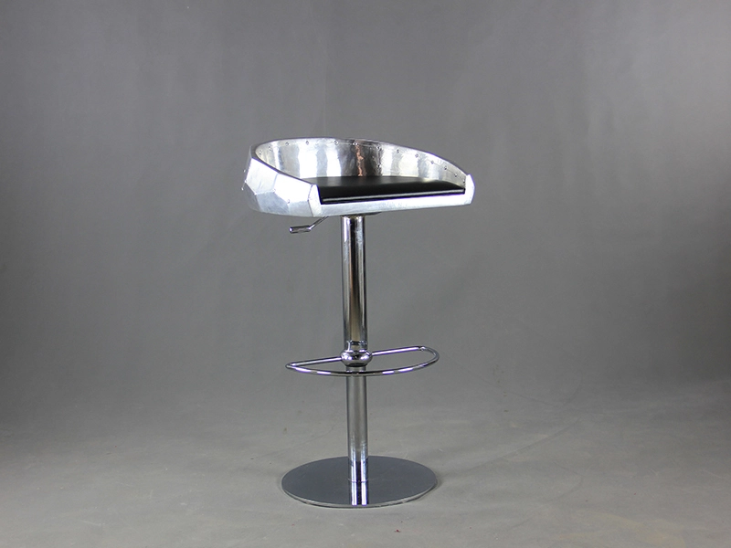 Bar High Table And Chair Silver Metal Bar Stools 1