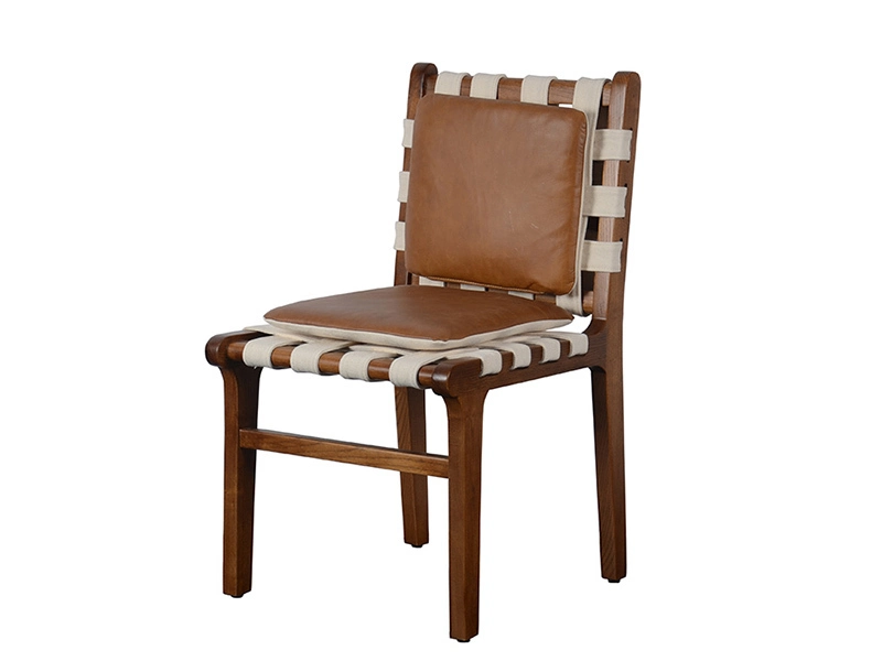 Hotsale Leather Look Pu Solid Wood Dining Chair Office Chair Antique Living Room Chairs 1