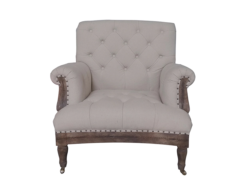 Living Room Furniture Set Fabric Arm Chair Wood Fabric Sofa Deconstructed Chair Australia 1