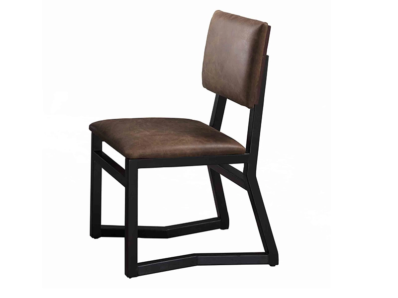 Wooden Leather Rustic Restaurant Luxury Dining Chair 1