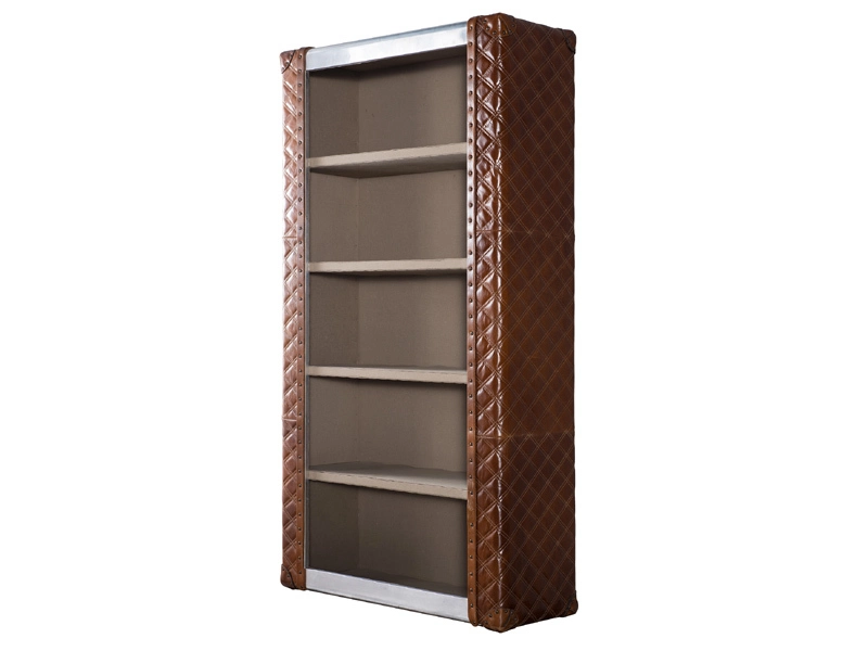 Vintage Leather Aviator Bookshelf 1