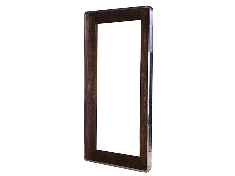 Vintage Rubber Wood Frame Mirror 1
