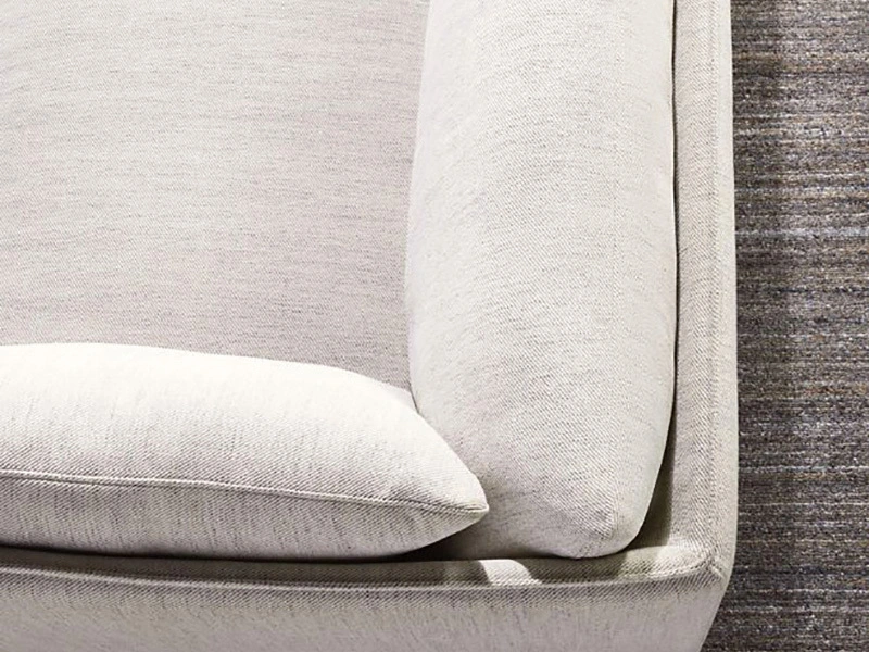 Modern Wooden Frame and Fabric Grande Sectional Sofa Living Room Sofa with Natural Leg Finish 1