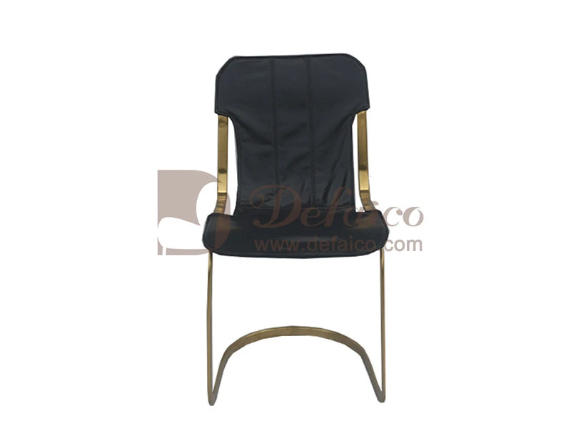 Restaurant Metal Legs PU Leather Dining Chair with Metal Frame Dining Chair 1