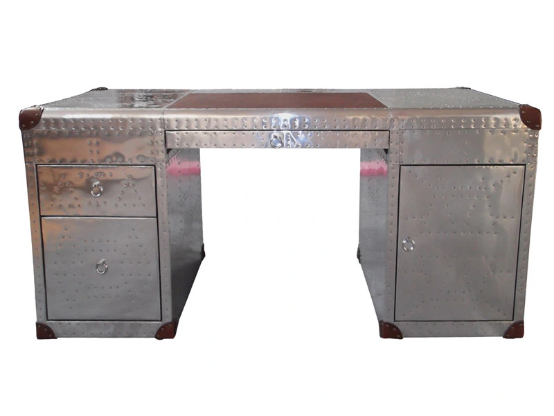 Riveted Aluminium Cover Aviator Office Desk 1