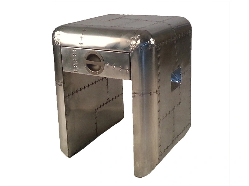 Aviation Small Jet Silver Side Table 1