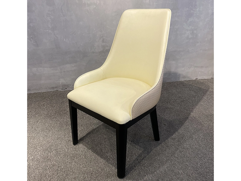 2021 Wholesale Popular China Modern Nordic Luxury High Quality Wood Genuine Leather Office Dining Chairs 1