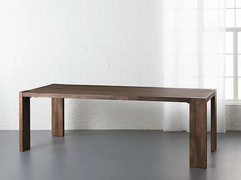 Brown Oak Wooden Dining Table Oblong Design Living Room Dining Table1 1