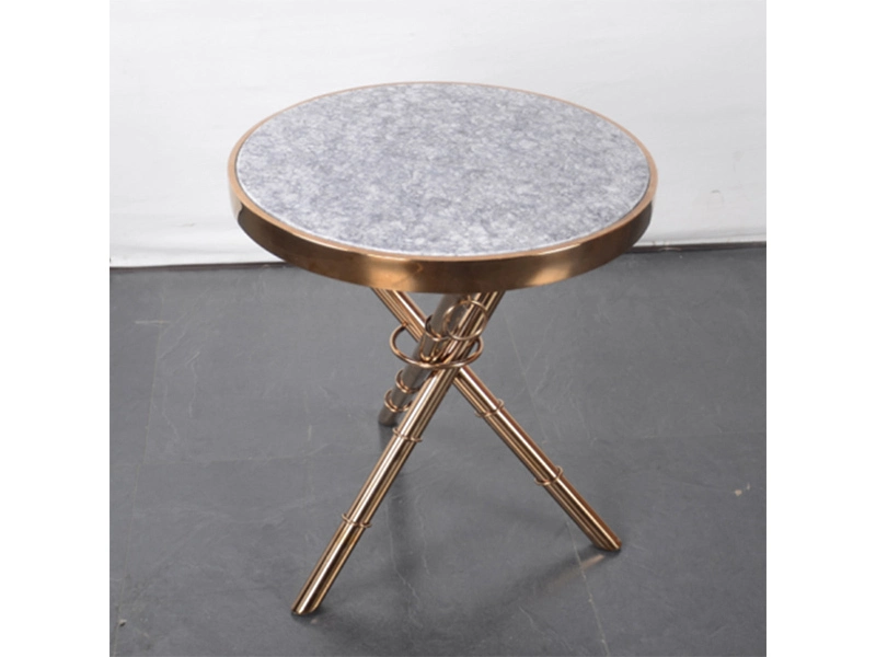 High Fashion Stainless Steel Living Room Round Diamond Shape Coffee Table Furniture In Gold or SilverHot Industrial Iron Gold Modern Luxury Centre Stainless Steel Gold Leg Solid wood Coffee Side Table 1