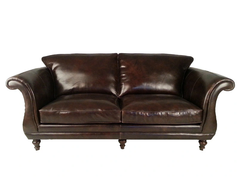 Regency Vintage Leather Sofa 1