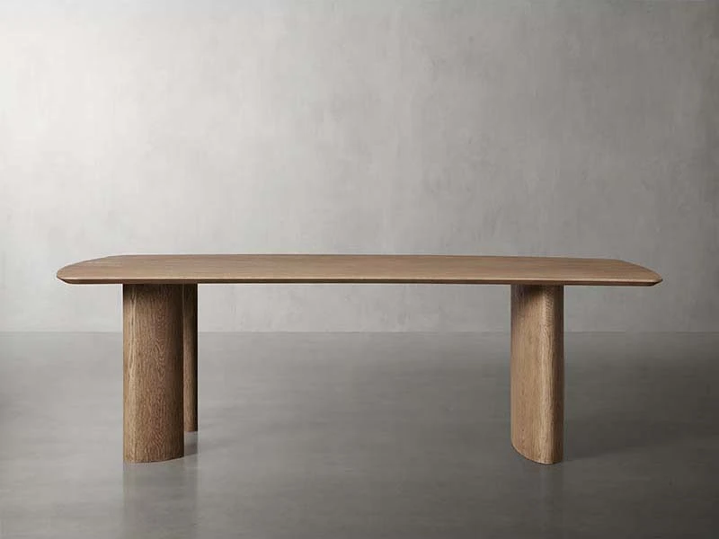 New Style Oak Wood Dining Table Dining Room Modern Dining Table Set 6 Seater 1