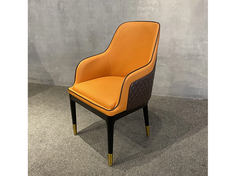 Mid Century Arm Leisure Chair Italian Design Luxury Dining Room Armchair 1