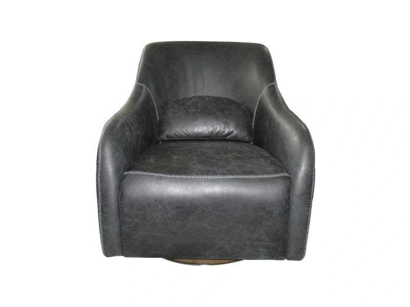 Genuine/Pu Leather Sofa Chair Customized High-End Use In Lobby Living Room Office 1