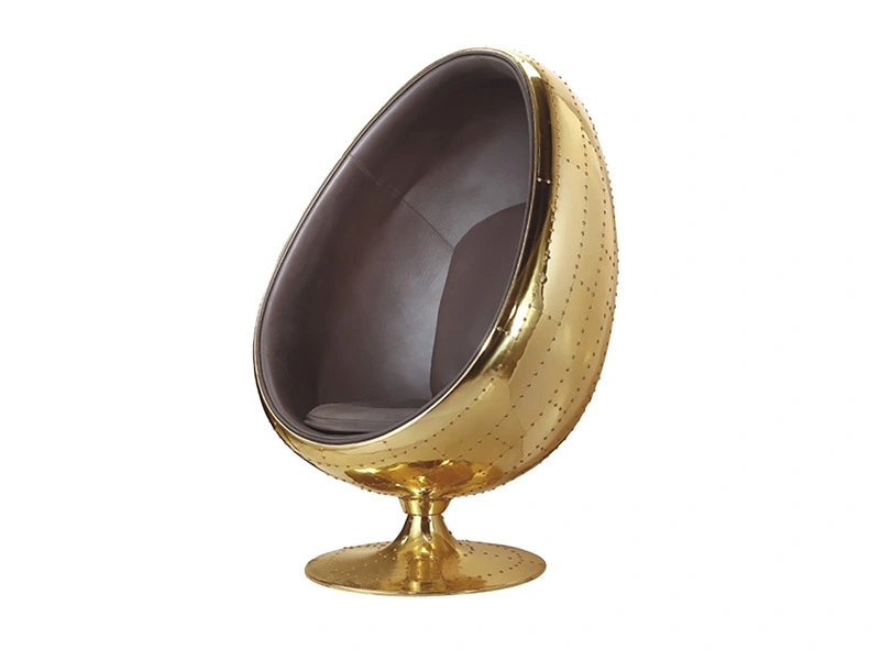 Brass Color Egg Pod Chair Aviation 1