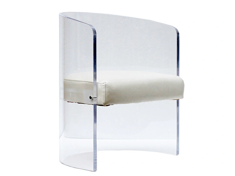 Luxury Modern Leisure Transparent Acrylic Round Chair 1