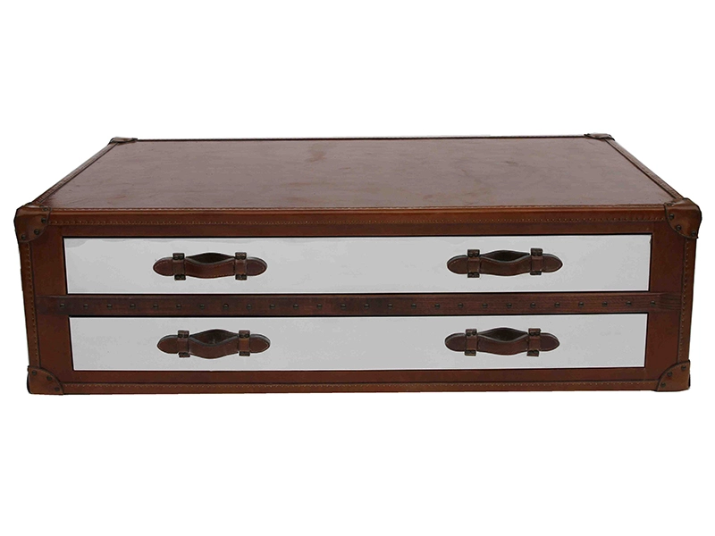 Mayfair Steamer Trunk Coffee Table with 4 Drawers 1