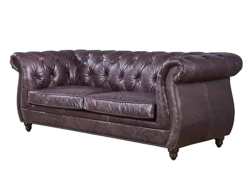 Chesterfield Antique Leather Sofa 1
