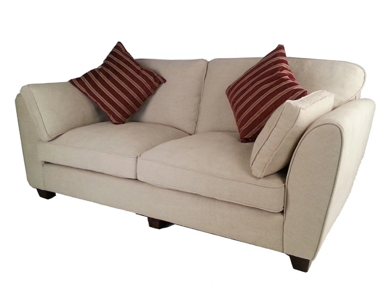 White Fabric Vintage Sofa 1