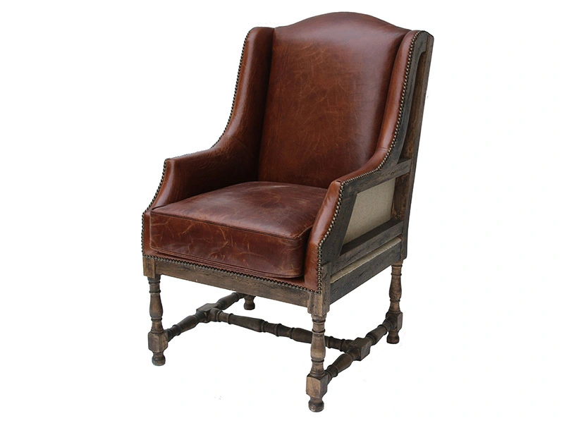 Vintage Deconstructed Wing Back Armchair 1