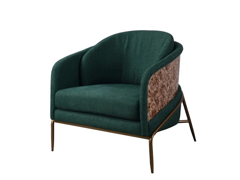 High Quality Promotional Luxury Comfortable Metal Steel Leisure Chair Living Room 1