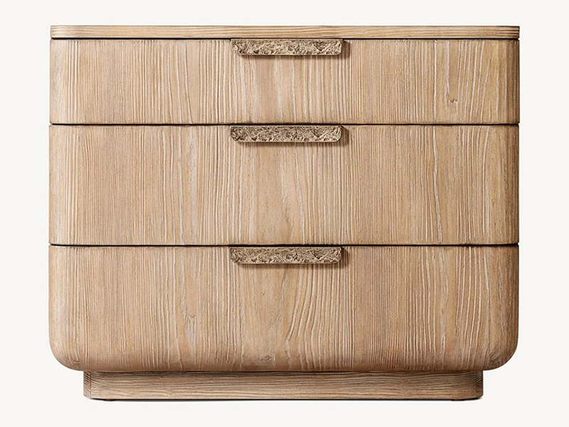 Faddish Oak Solid Wood Nightstand Faddish Modern Style Bedroom Nightstand 1