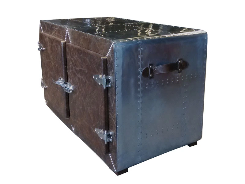 Aviator Back and Vintage Leather Cabinet 1