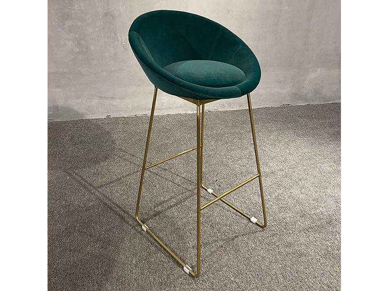  Wholesale French Tall Table Restaurant Furniture Iron Luxury High Modern Gold Metal swivel industrial modern bar stool 1