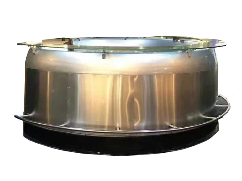 Glass Top Industrial Style Mirror-Polished Cowling Bar 1