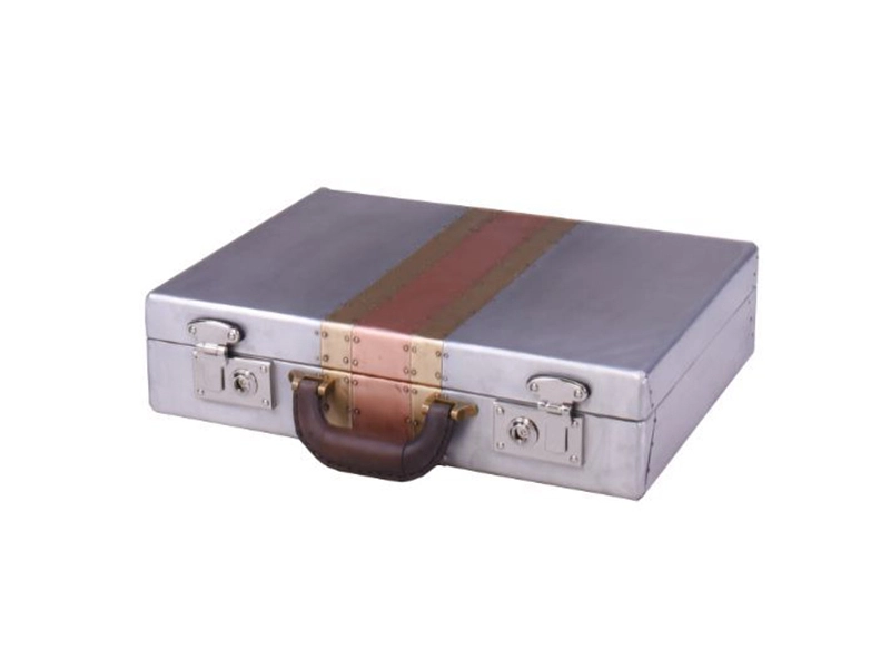 Aviator Style Aluminum Small Suitcase 1