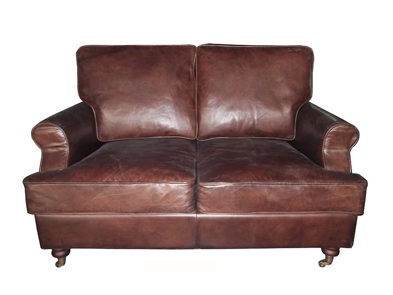 Antique Style Living Room Sectional Leather Sofas 1