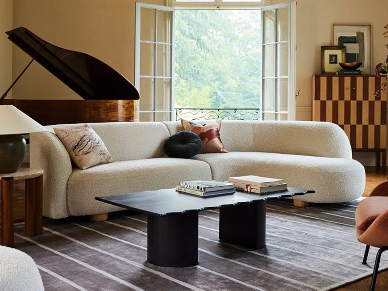 Luxury Fabric Sectional Couch Sofa Set For Home New Style Harmony Ottoman Linen Sectional Couch Sofa1 1