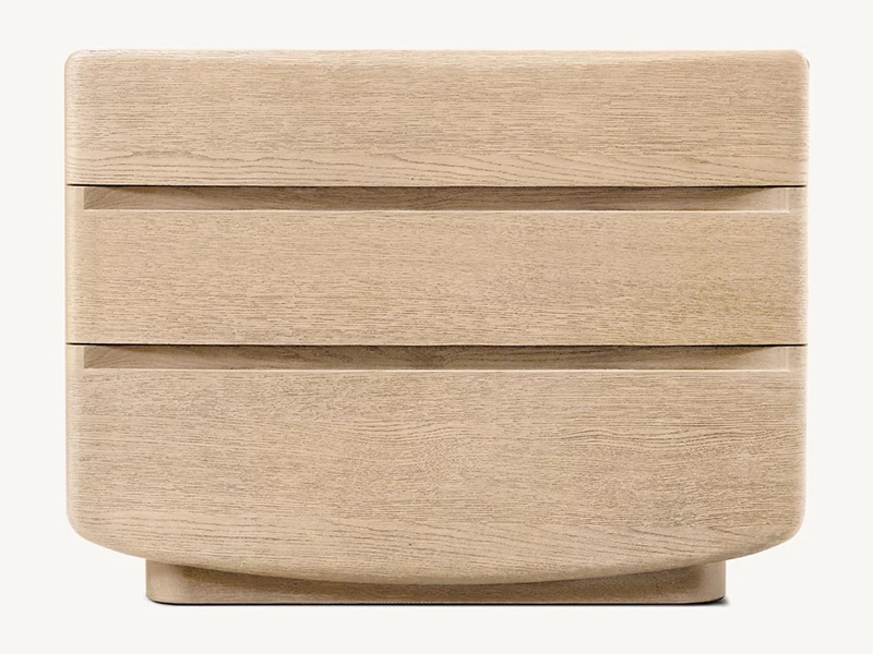 Oak Solid Wood Nightstand Faddish Modern Style Bedroom Nightstand2 1