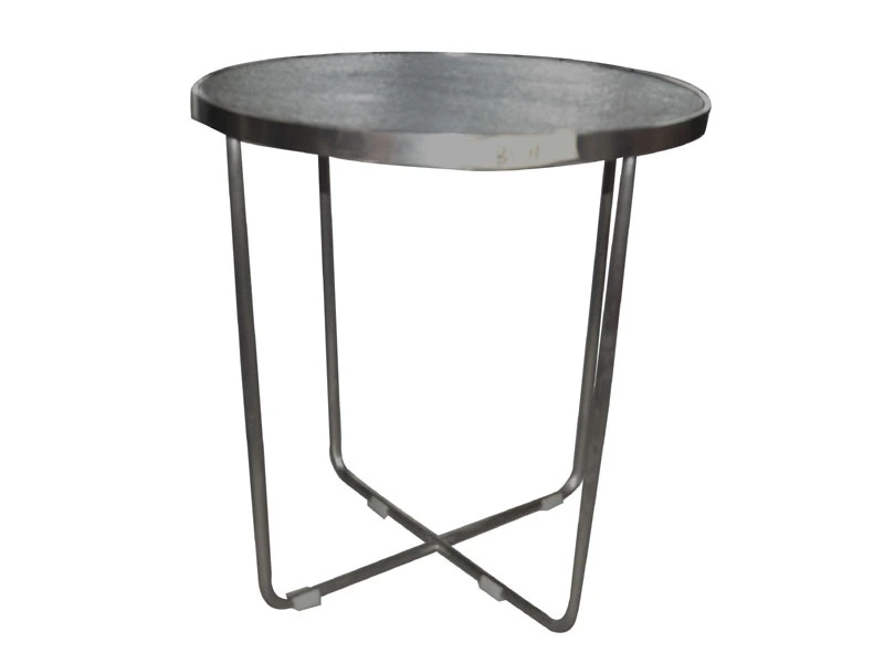 Industrial Iron Metal Base Round Dining Table 1