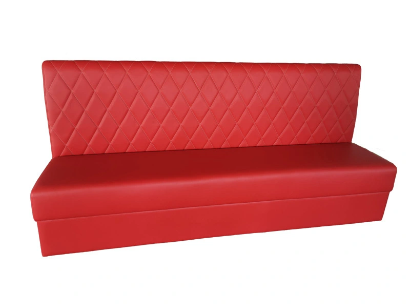 American Red Retro Diner Booth Set Leather Restaurant Seating Furniture Chesterfield Indoor Coffee Modern Living Room 1