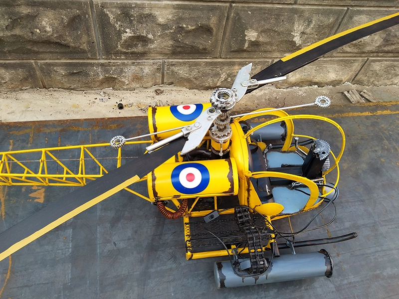 Industrial Wind Helicopter Decorations 1
