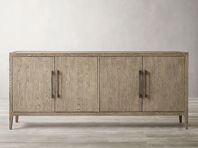 China Top Quality Solid Oak Tv Cabinets Furniture With Doors 1