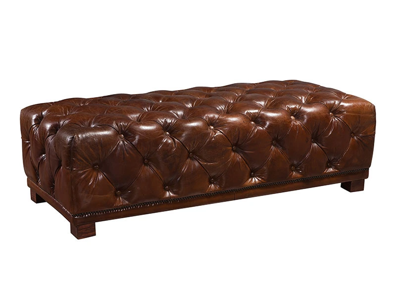 Retro Leather Living Room Coffee Table 1