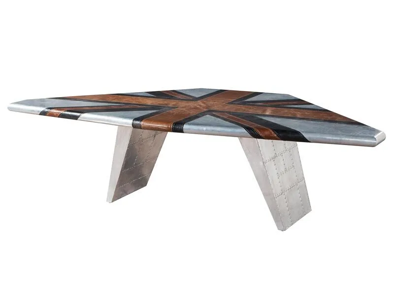 Union Jack Aviation Aluminium Office Table 1