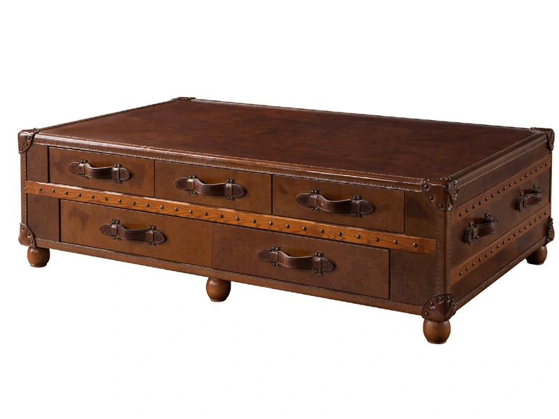 Mayfair Steamer Coffee Table 5 Drawers 1